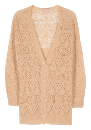 TWINSET open-knit cardigan - Neutrals