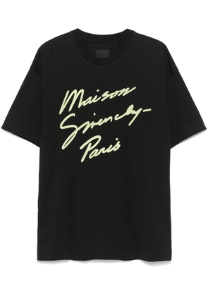 Givenchy logo-embroidered T-shirt - Black