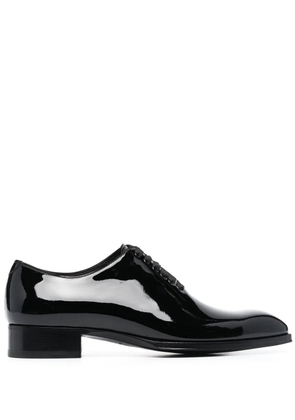 TOM FORD patent-finish oxford shoes - Black