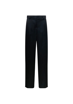 Stella McCartney satin high-waist trousers - Black