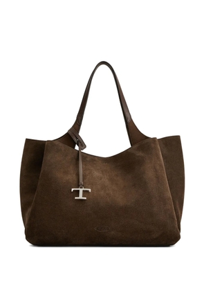Tod's medium suede tote bag - Brown