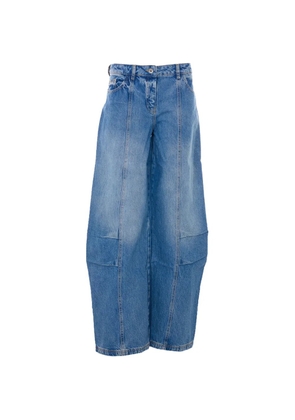 Patrizia Pepe seam-detail wide-leg jeans - Blue