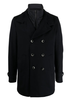 Herno notched-collar double-breasted coat - Blue