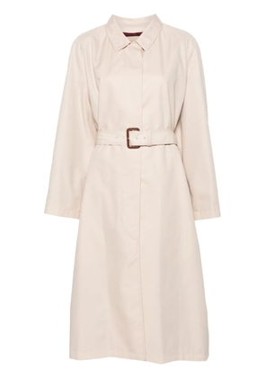 Gucci belted gabardine trench coat - Neutrals