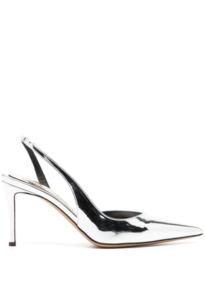 Alexandre Vauthier metallic-effect 80mm leather pumps