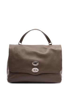 Zanellato medium Postina studded turn-lock tote bag - Grey