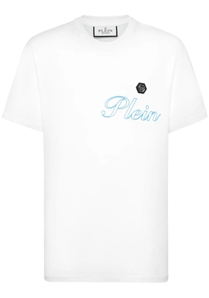 Philipp Plein logo-print cotton T-shirt - White
