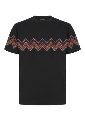 Missoni zigzag-print short-sleeved T-shirt - Grey