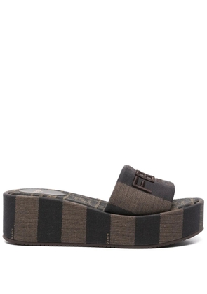 FENDI Fendi Sunshine platform slides - Brown