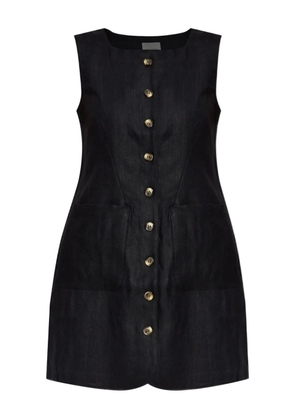 Posse linen mini dress - Black