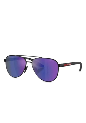 Prada Linea Rossa metal frame sunglasses - Black