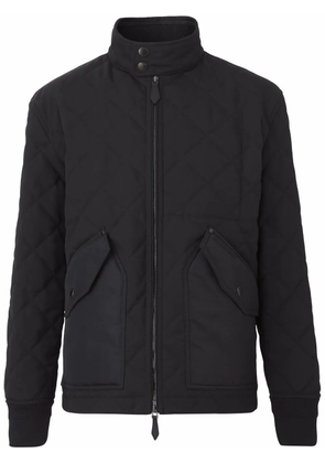 Burberry diamond-quilted thermoregulated jacket - Black