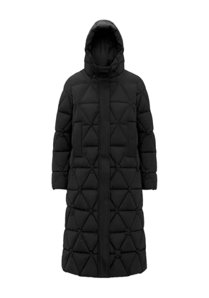 K-Way Ruenne quilted hooded coat - Black
