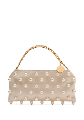 Stella McCartney pearl chain-handle tote bag - Neutrals