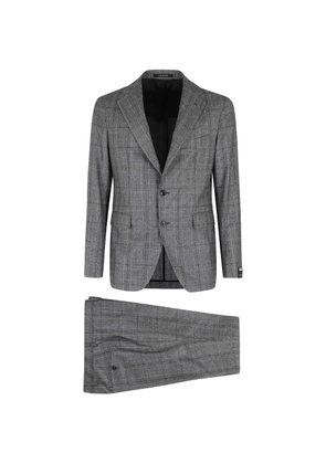 Tagliatore check-pattern single-breasted suit - Grey