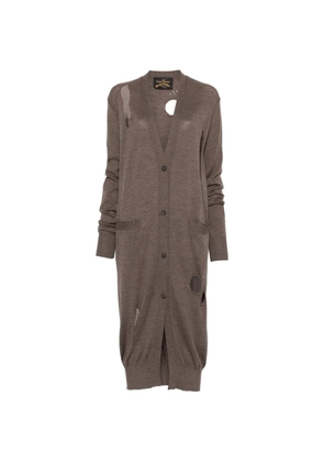 Vivienne Westwood Pre-Owned 2016 button ripped coat - Brown