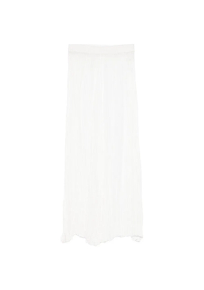 P.A.R.O.S.H. elasticated-waistband maxi skirt - White