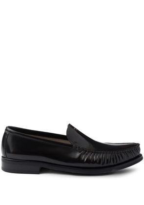 Prada leather loafers - Brown