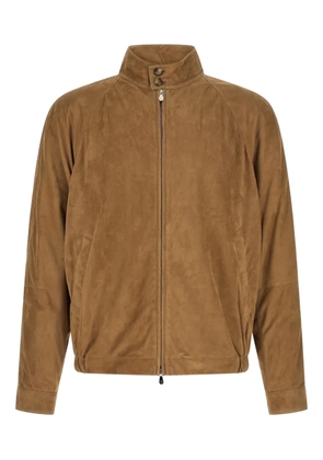 Brunello Cucinelli suede jacket - Neutrals