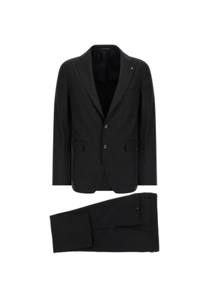 Tagliatore virgin-wool tailored suit - Black