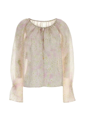 Alberta Ferretti floral-print blouse - Neutrals