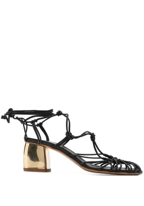 Forte Forte 50mm multi-way straps sandals - Black