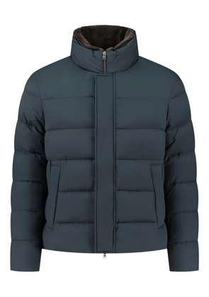 Herno fur-collar puffer jackets - Blue