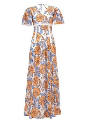 LE TWINS Rosellina maxi dress - White