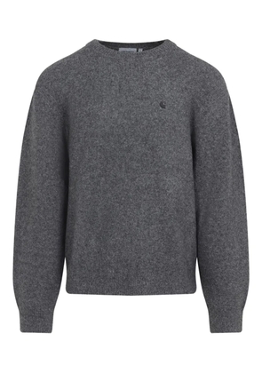 Carhartt WIP logo-embroidered crew-neck sweater - Grey