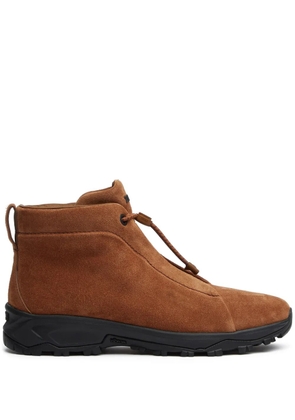 Zegna Triple Stitch Vetta suede sneakers - Brown