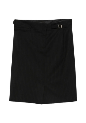 Gucci Pre-Owned 1990s pinstriped skirt - Black