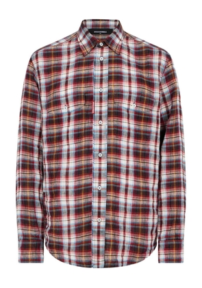 DSQUARED2 plaid-pattern long-sleeve shirt