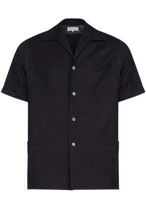 Maison Margiela short-sleeve wool shirt - Black