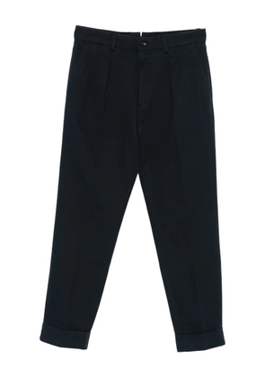 Incotex pleated cuffed-hem trousers - Blue