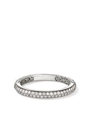 John Hardy Essential diamond band ring - Silver