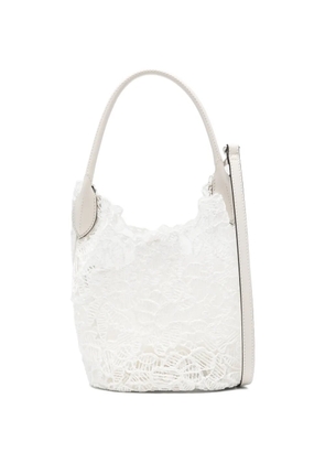 Ermanno Scervino floral-lace tote bag - White