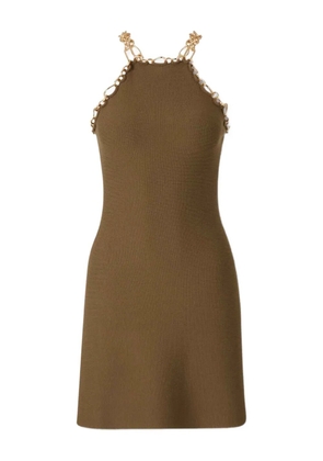 Cult Gaia Prati chain-embellished mini dress - Brown