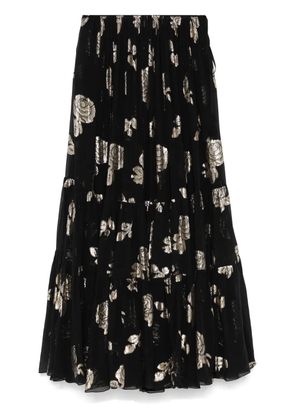 Chloé floral-jacquard maxi skirt - Black