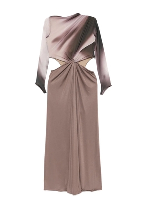 OUDE WAAG long sleeve maxi dress - Purple