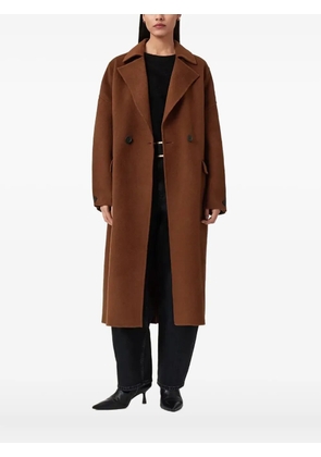 AllSaints Sellma double-breasted coat - Brown