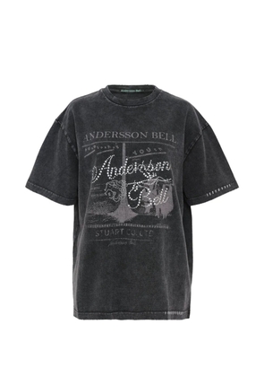 Andersson Bell Rosie hot-fix printed T-shirt - Grey