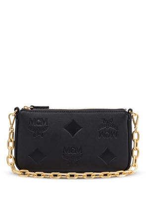 MCM logo-debossed shoulder bag - Black