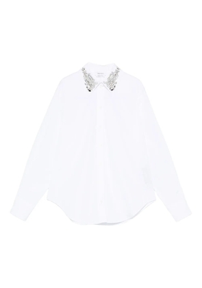 Alexander McQueen embellished-collar shirt - White