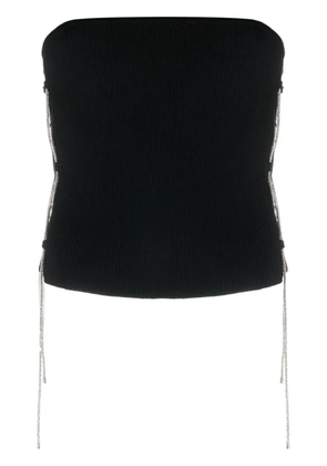 Giuseppe Di Morabito crystal-embellished bandeau top - Black