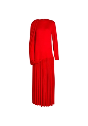 Calvin Klein Sara pleated maxi dress - Red