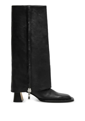 Miista 60mm Bellamy zip leather boots - Black