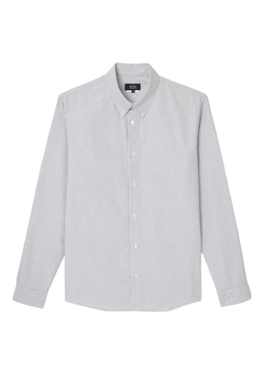 A.P.C. striped long-sleeve shirt - Green