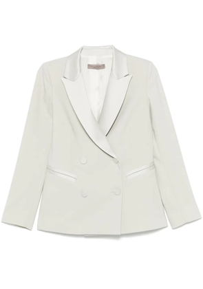 D.Exterior double-breasted blazer - Green