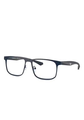 Emporio Armani rectangle-frame glasses - Blue