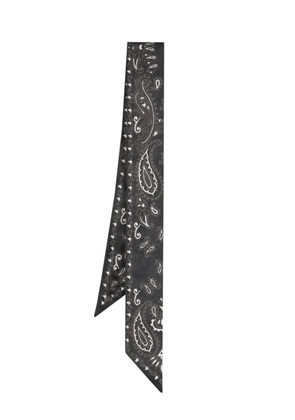 Golden Goose paisley-print silk scarf - Black